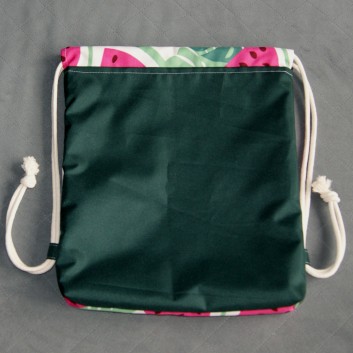 Backpack / waterproof bag - watermelons / dark green