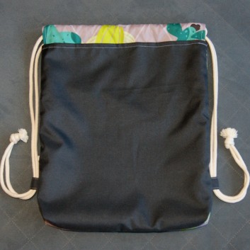 Backpack / waterproof bag - cactus / dark gray