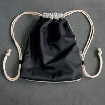 Waterproof backpack / sack - silver / black