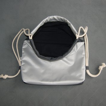 Waterproof backpack / sack - silver / black