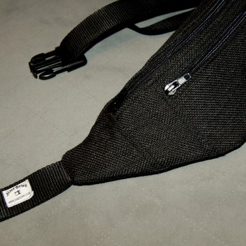 Hip sachet / fannypack - black fabric